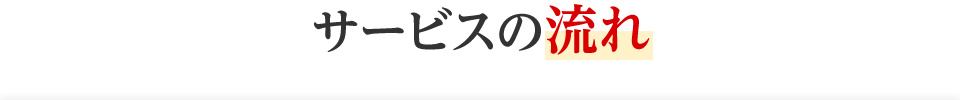 サービスの流れ