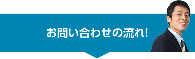 お問い合わせの流れ!